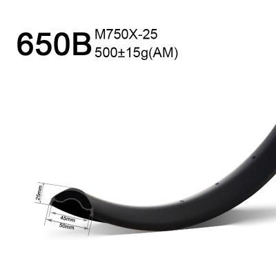 650b 50mm wide am rims