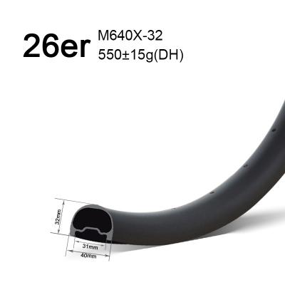 26er 40mm wide dh rims