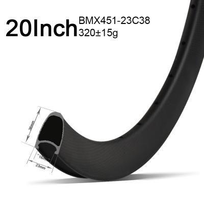 20 inch 23mm wide 38mm deep 451 bmx rims