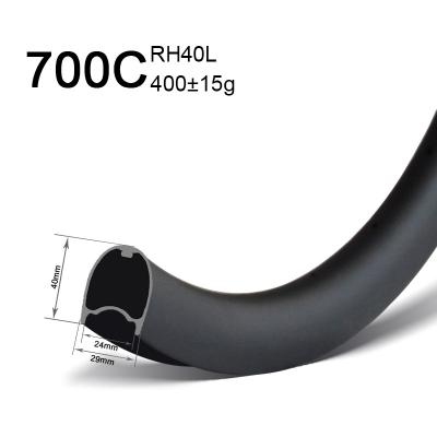 700c 40mm deep hookless rims